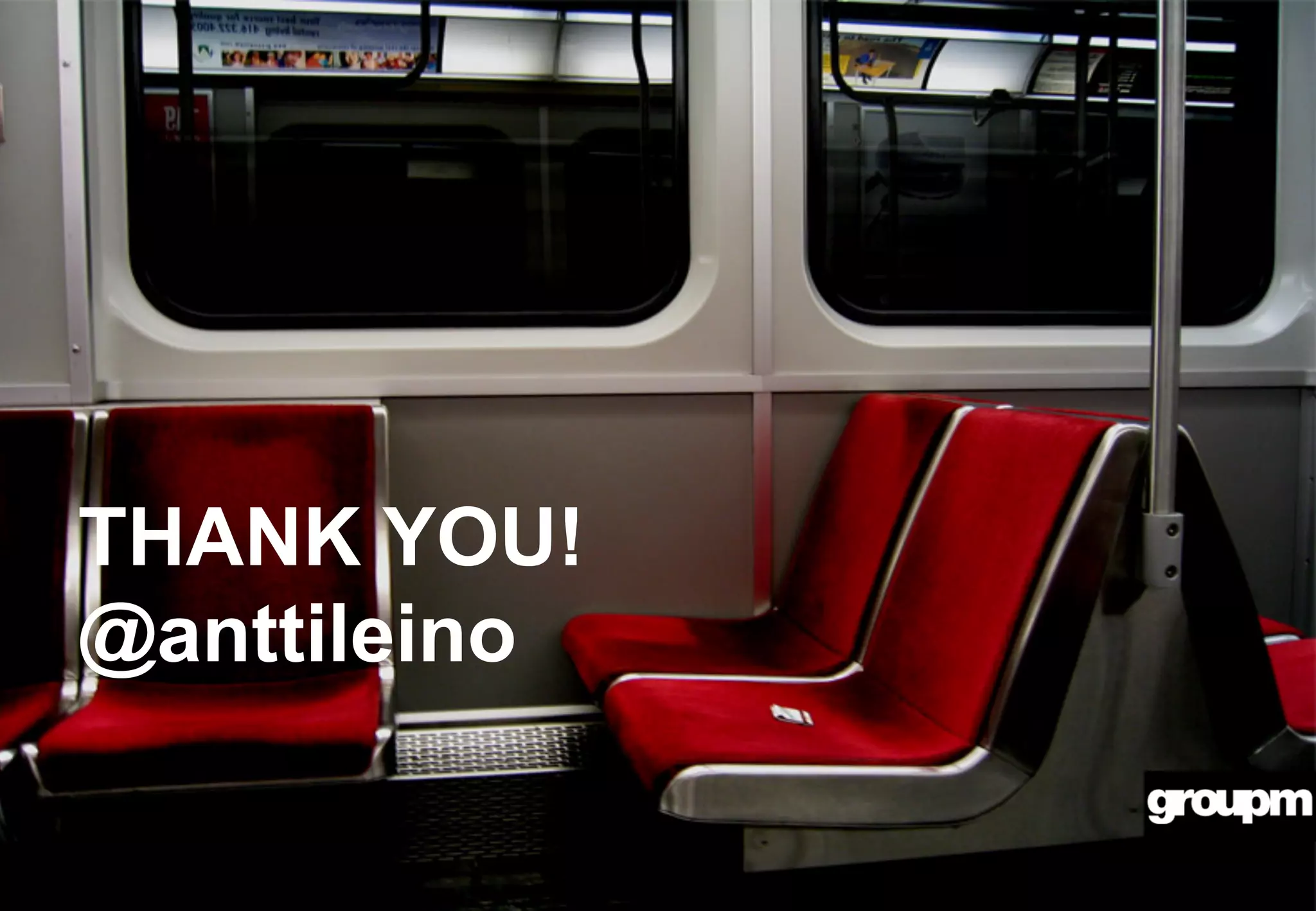 4
THANK YOU!
@anttileino
 