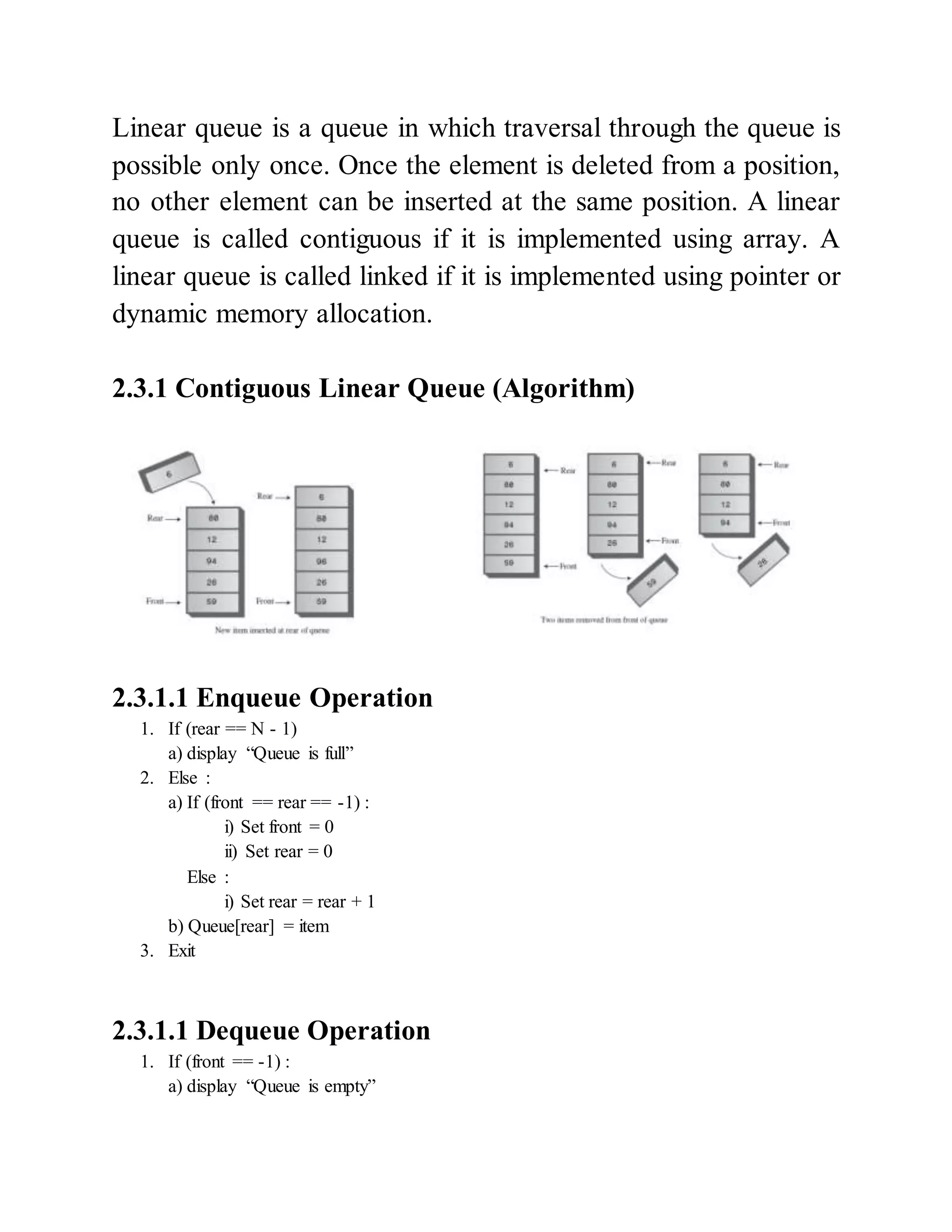 Queue - Operations and Implementations | PDF