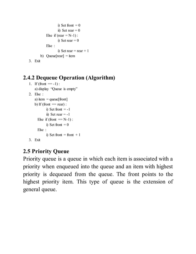 Queue - Operations and Implementations | PDF