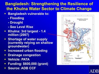 ADB, Climate Change and Water Security in South Asia, by Arnaud ...