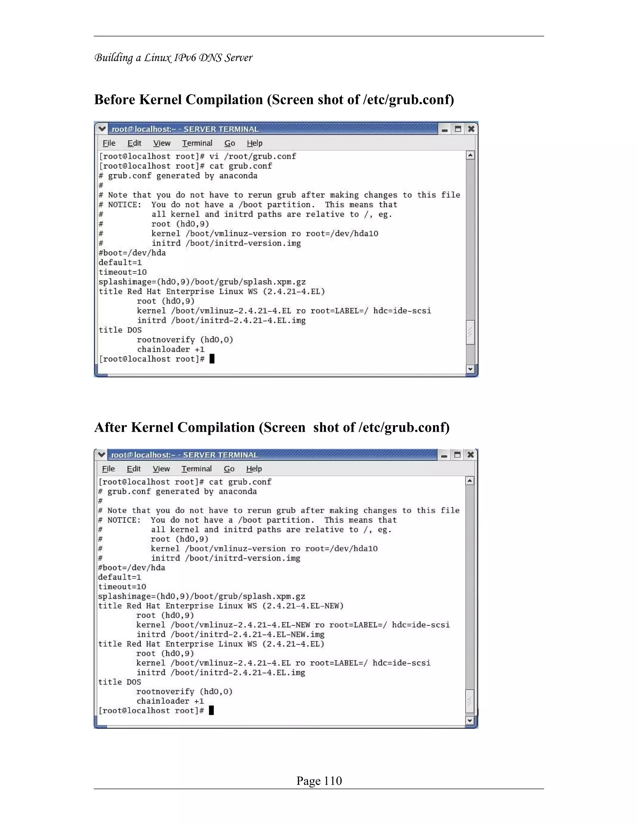 Screen Shots of Building IPv6 DNS Server (Screen shots)
