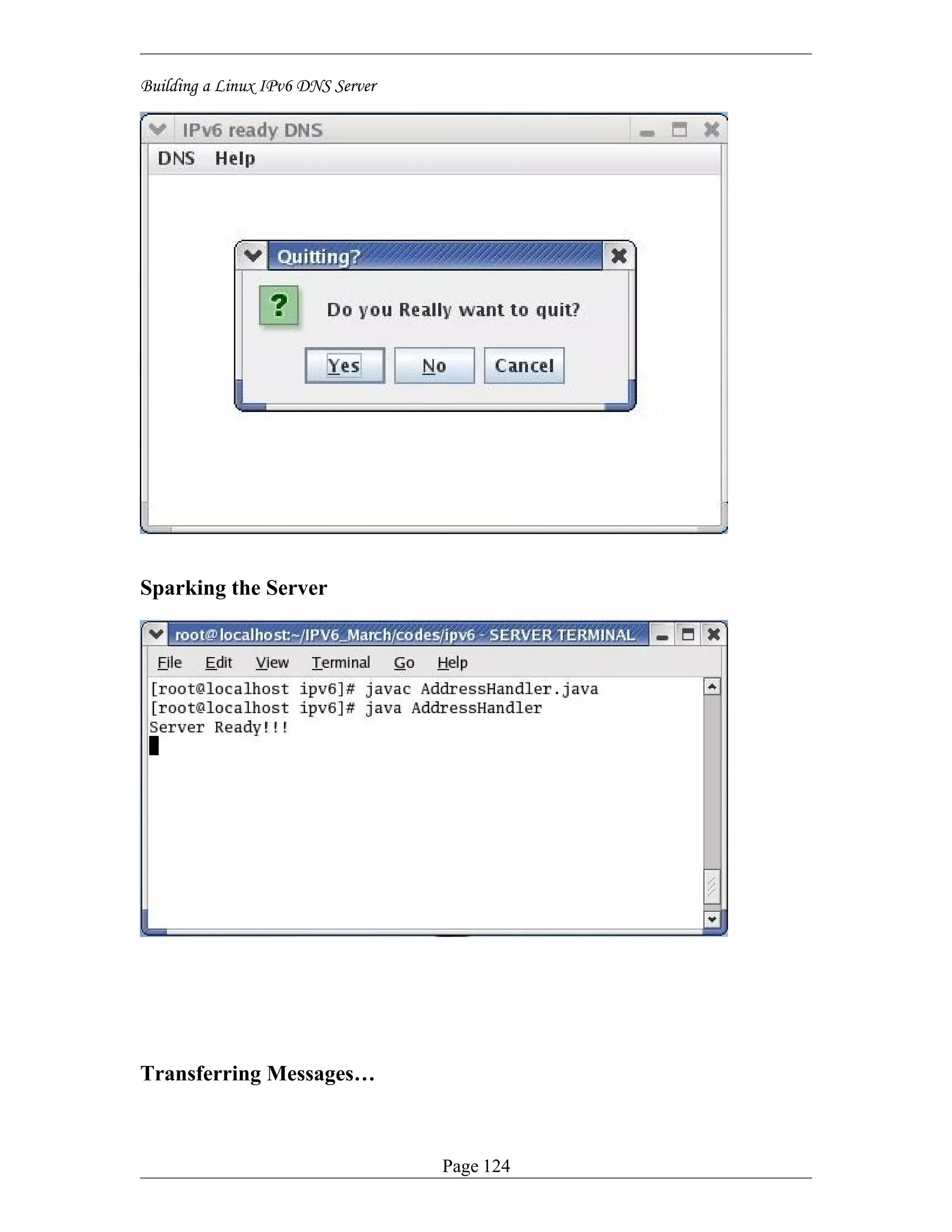 Screen Shots of Building IPv6 DNS Server (Screen shots)