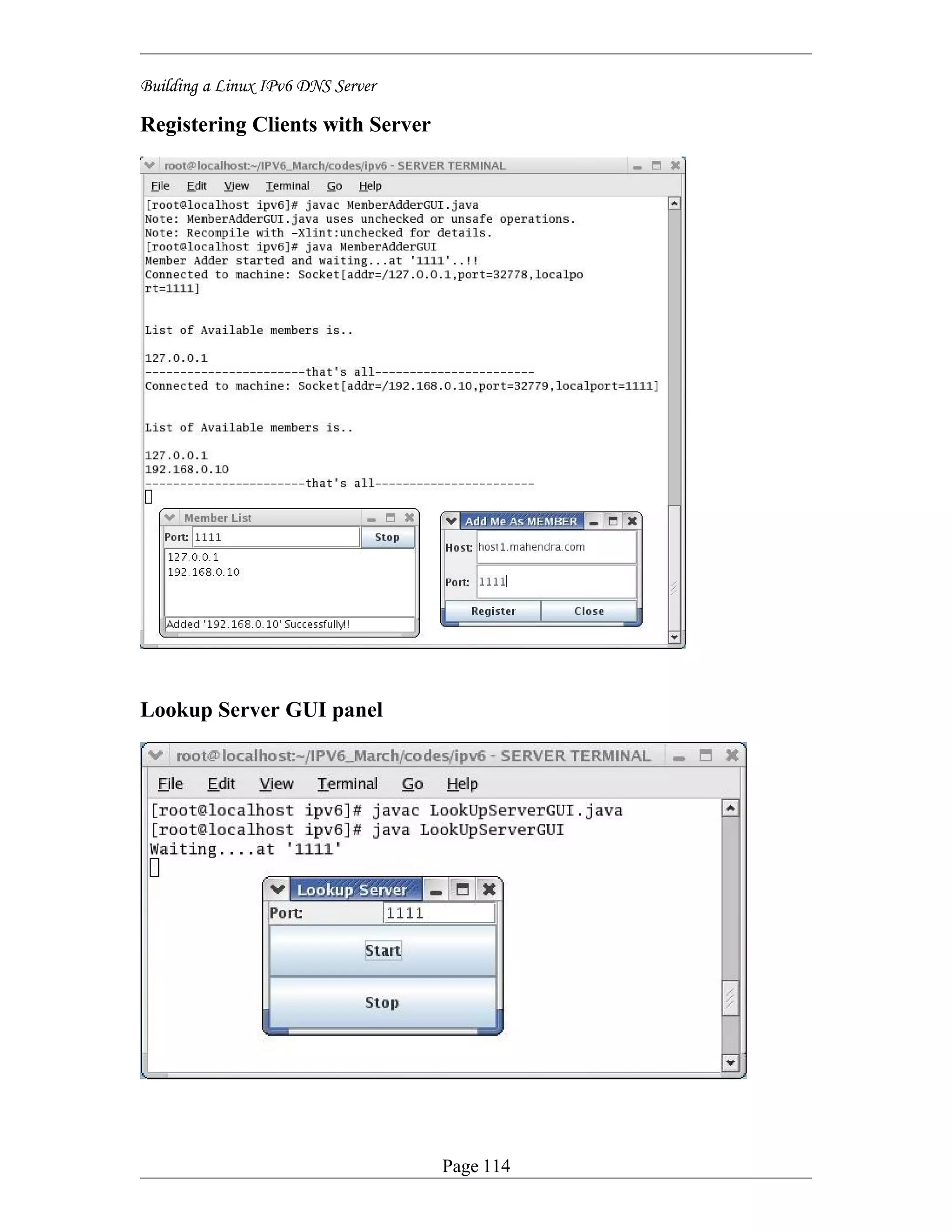 Screen Shots of Building IPv6 DNS Server (Screen shots)