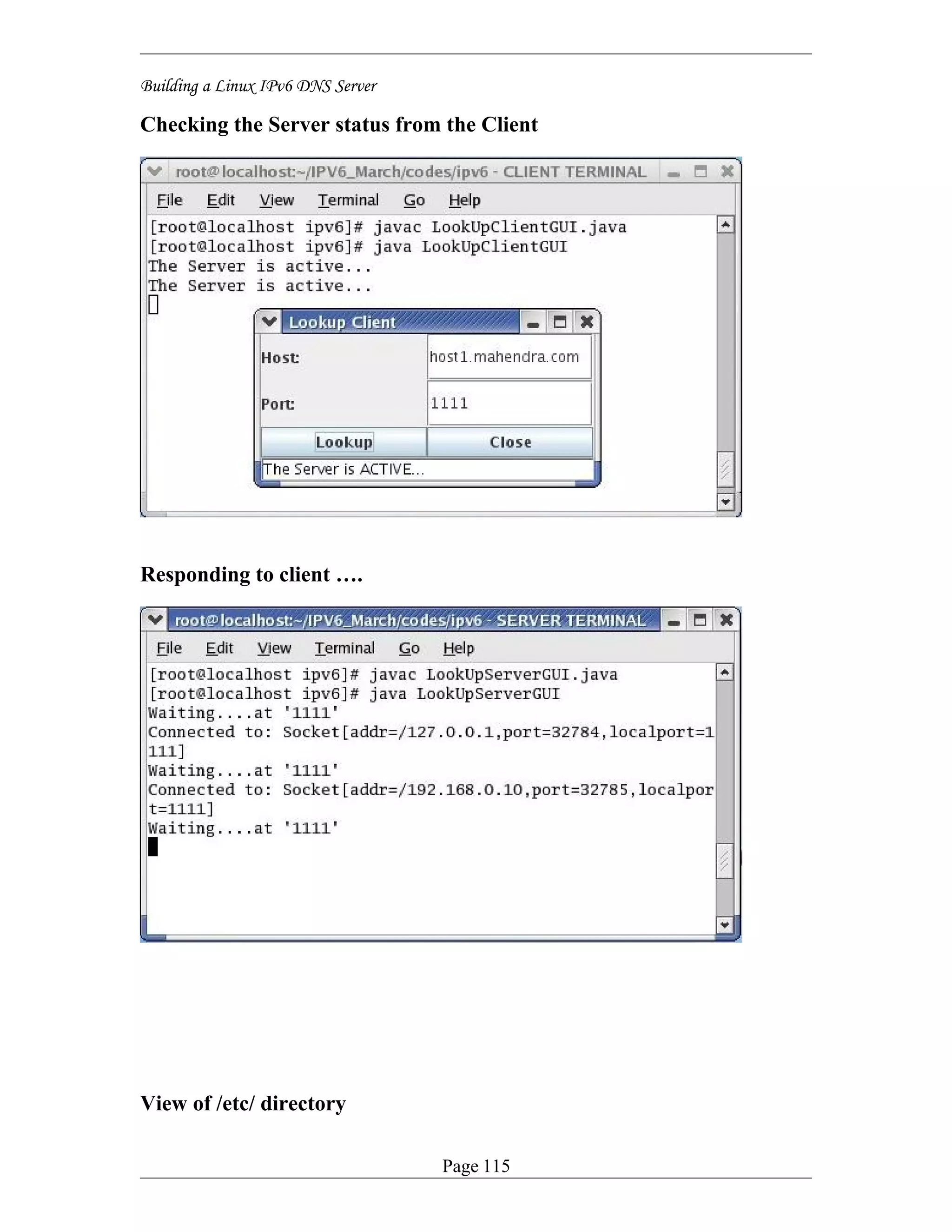 Screen Shots of Building IPv6 DNS Server (Screen shots)