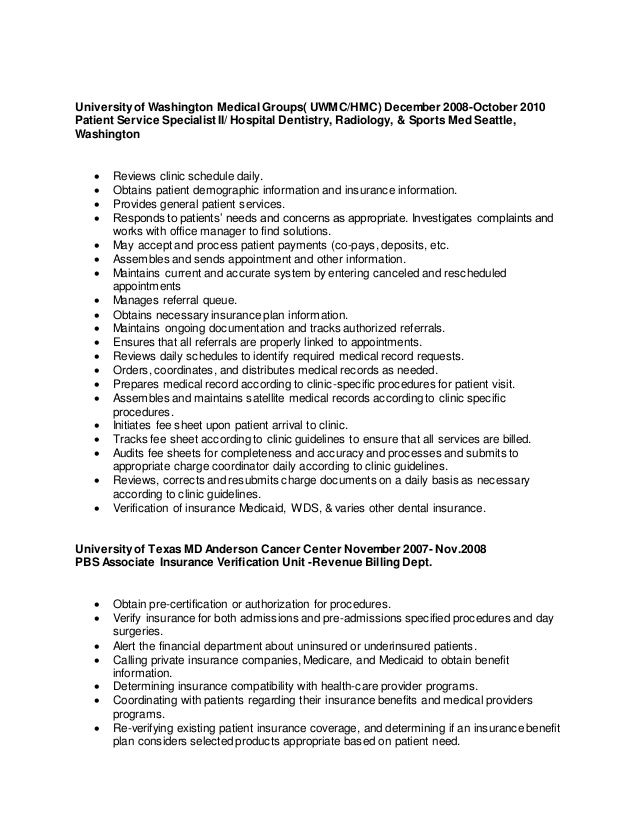 insurance verification specialist job