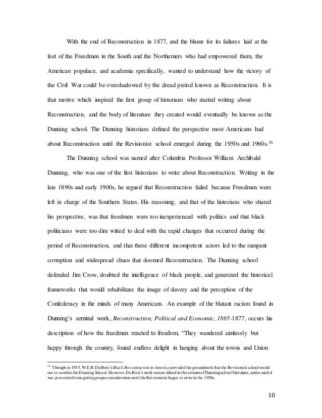reconstruction dbq essay
