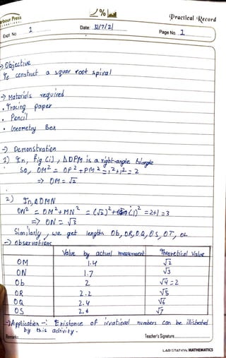 p
~
~ Date: ..:Un.UL.......... Paga No...1..... ····· .. ........
~ ): · · ·· · ··· · ..
=.:__
· · ==============-=-=--=--=--=--=--=--=--=--=--=:
Exl)L No ........
C)_)racllcar (f{e,·ord
I
2..
.l/
2, ,6
,, b' -' '.f:sis6nc
e
~p ,ca ,oh .· . ,
p~ h. ,s: a.ckiv,tt ·
k
s
..................................
t L r
o? ({,tct[·
Teacher's Signature........................................._
....
LAC3 S TATION MATHEMATICS
 
