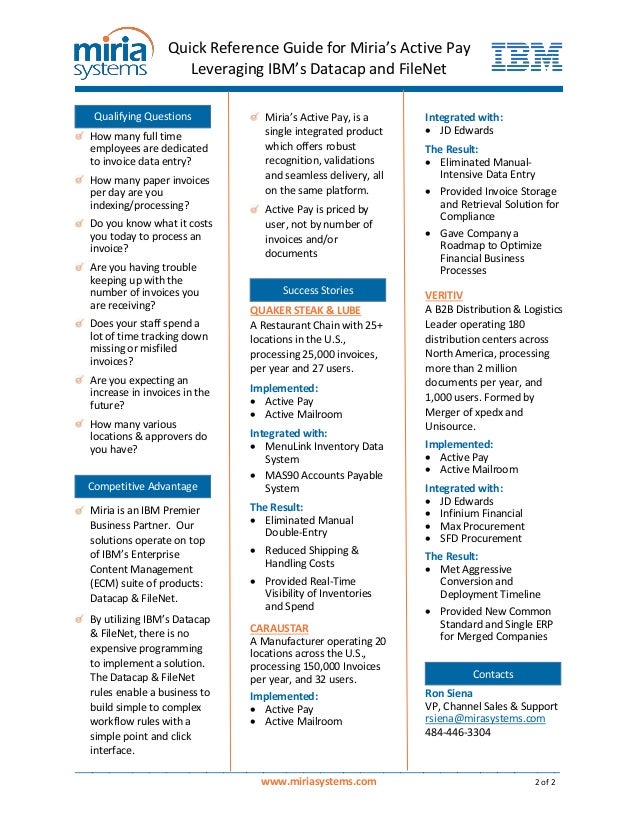 Sales Play Example 1