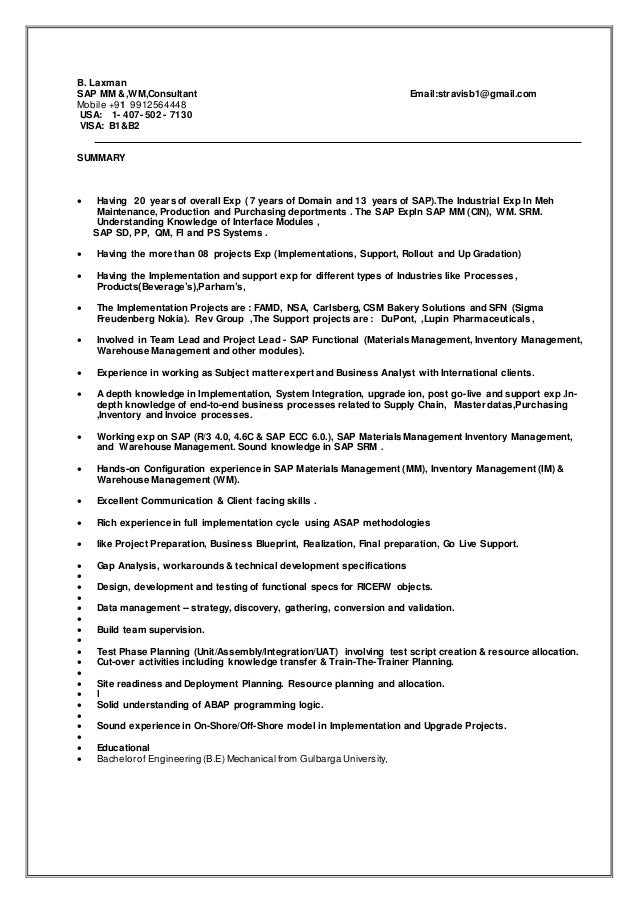 production consultant resumes