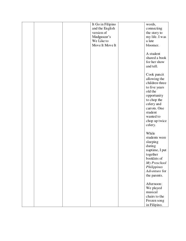 gina par edec 295 integrated thematic unit template filipino culture my life story book template