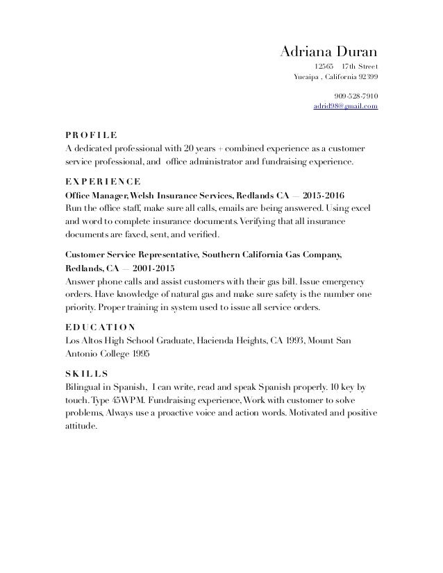 adriana resume 2016