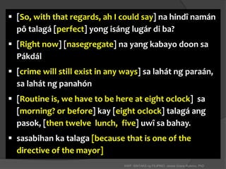 Syntax of Filipino as lingua franca-part3 | PPT
