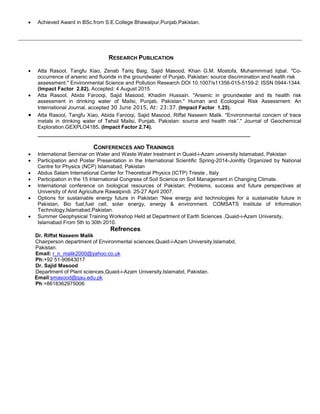 ATTA RASOOL RESUME | PDF