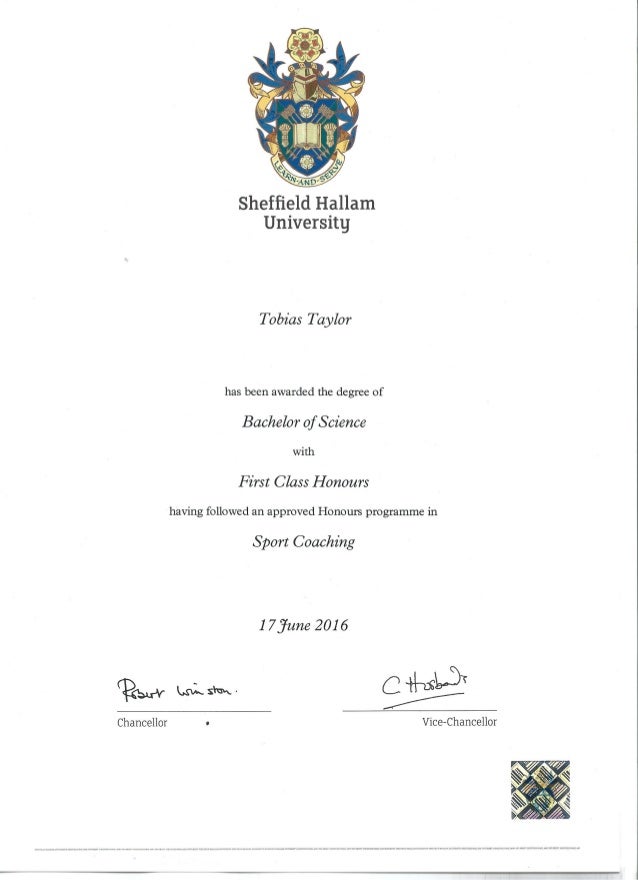 BSc First Class Honours Degree Sport Coaching (Page 1)