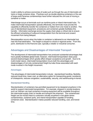 Intermodal notes | PDF