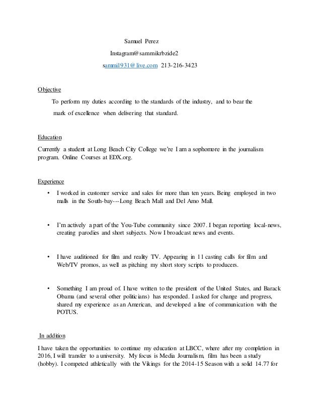broadcasting news director resume
