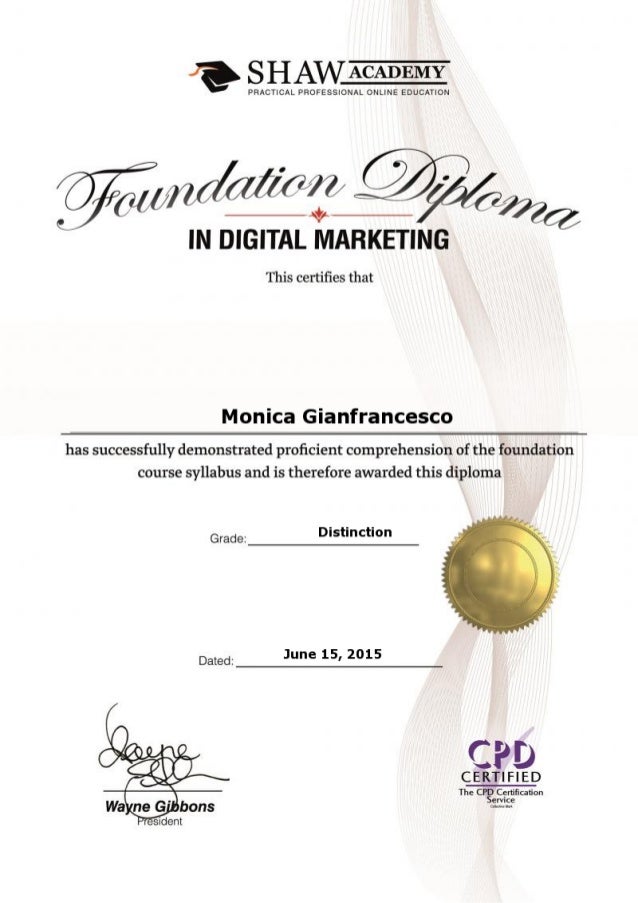 Digital Marketing Certificate