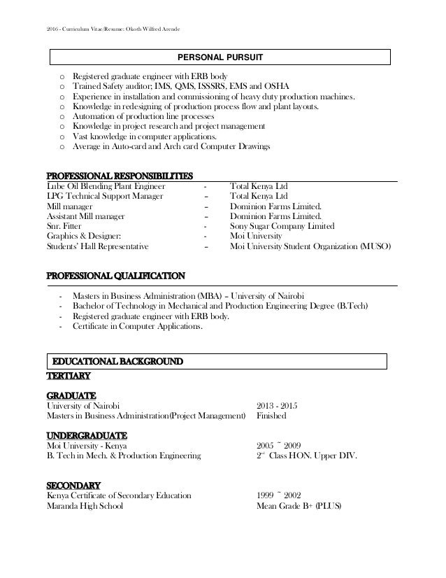 MY CV RESUME reviewed