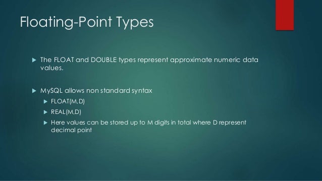 mysql data types mysql data types