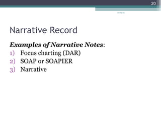 Understanding the medical record PPT | PPT