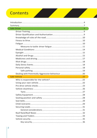 Drivers Handbook for Safe Driving | PDF