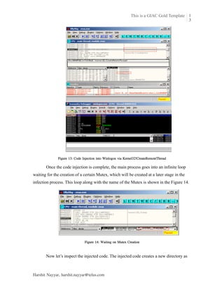 code injection by createremotethread+loadlibrary |... clash-titans-zeus-spyeye-33393 | PDF