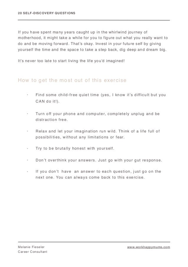 20 Self Discovery Questions To Find Your Values Strengths And Passio