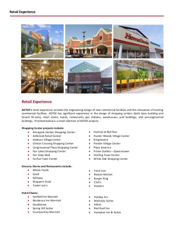 ADTEK Engineers Profile, Retail 