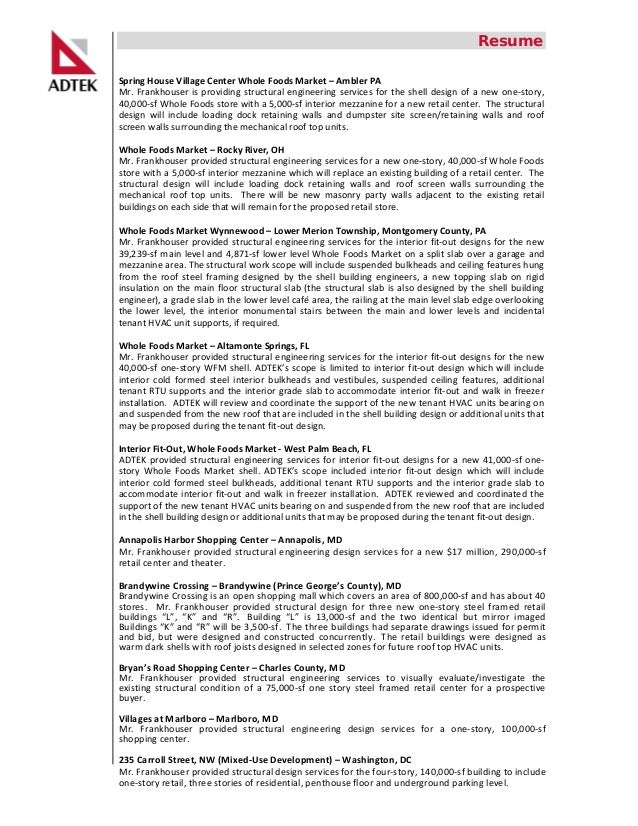 Dock building resume