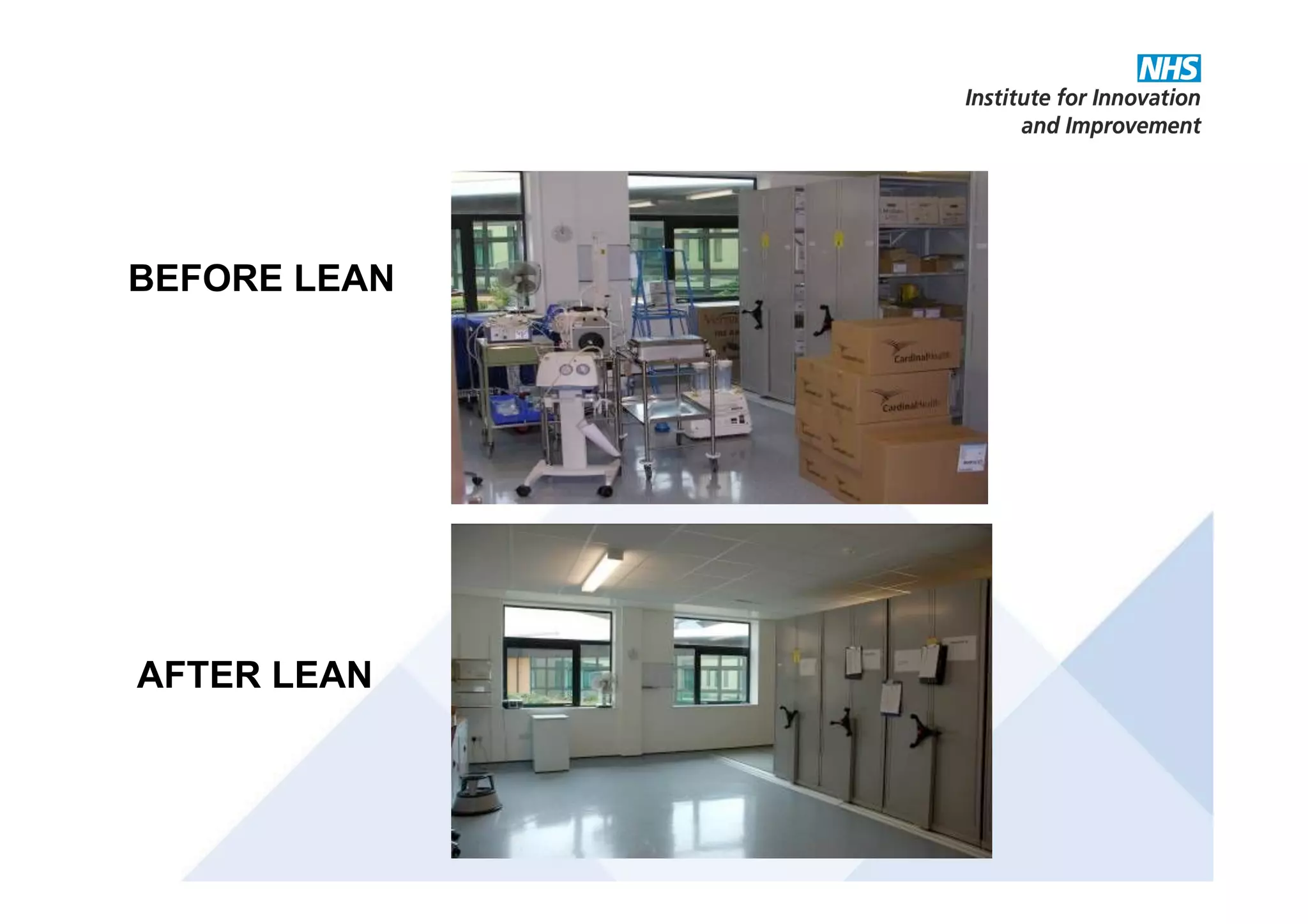 Theatre TE Case Study Background
BEFORE LEAN
AFTER LEAN
 