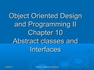 9 abstract interface | PPT