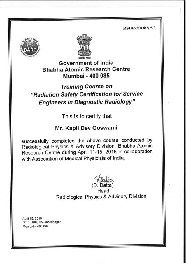 AERB Certificate Scan Copy Kapil Goswami PDF aerb-certificate-scan-copy-kapil-goswami-pdf