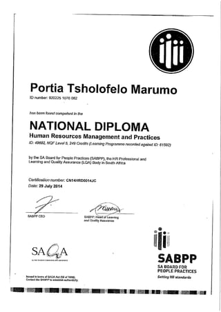 National Diploma