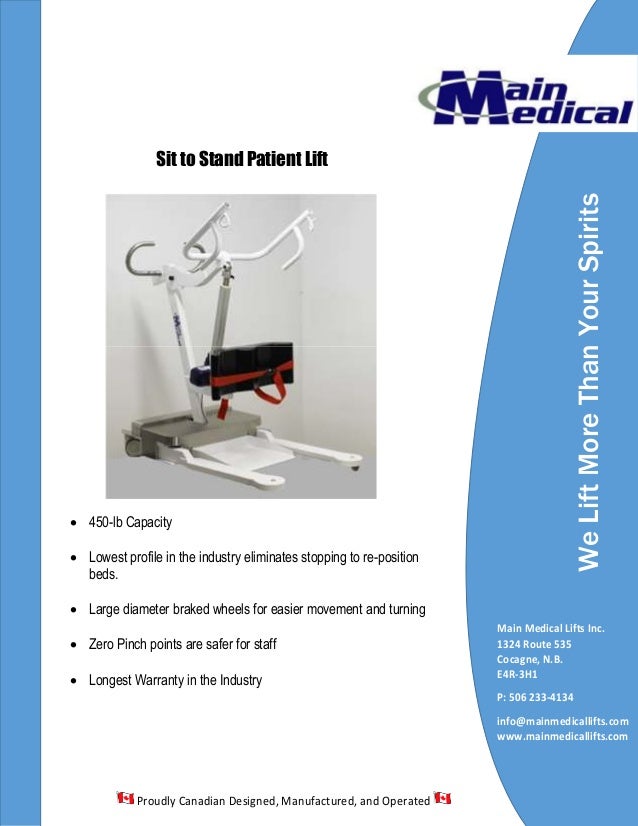 Main Medical Sit to Stand Lift