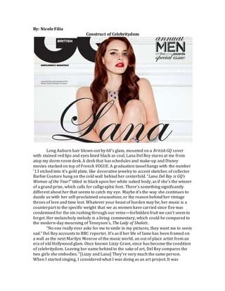 Lana Del Rey GQ Woman Of The Year: Interview, Pictures & Video, British GQ