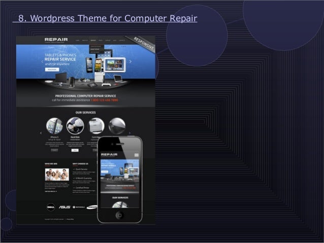 9 attractive computer repair website templates computer repair template