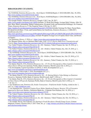 DOMINION RESOURCES REPORT - FINAL | PDF