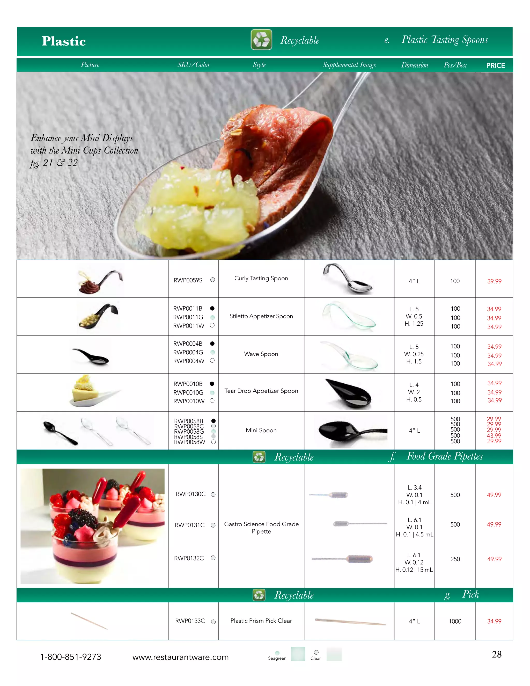 Restaurantware Fall 2015 Catalog FashionForFood PDF