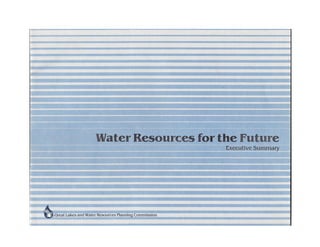 Water Resources for the Future GLWRPC 9-87