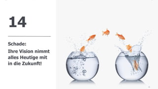 www.FutureManagementGroup.com
14
Schade:
Ihre Vision nimmt
alles Heutige mit
in die Zukunft!
30
 