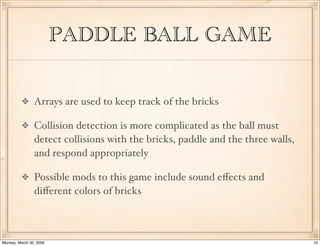 Time-based Animation Games