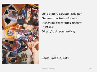 90
O segundo modernismo – a revista Presença (anos 20 e 30)
A revista Presença surgiu, em
Coimbra, em março de 1927 e foi
publicada até 1940;
Foi fundada por José Régio,
Branquinho da Fonseca e João
Gaspar Simões;
Seguiram a linha de pensamento
fundado pela revista Orpheu e
lutaram contra o academismo
literário, por uma crítica livre.
 