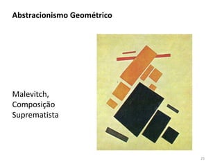 Malevitch,
Composição
Suprematista
Abstracionismo Geométrico
25
 