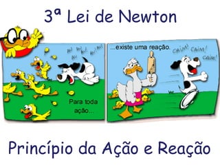 3ª Lei de Newton
Princípio da Ação e Reação
 