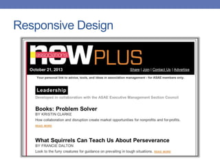 Responsive Design
 