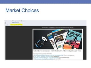 Market Choices
 