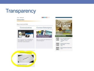 Transparency
 