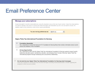 Email Preference Center
 