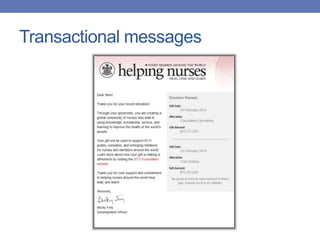 Transactional messages
 