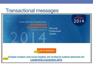 Transactional messages
 
